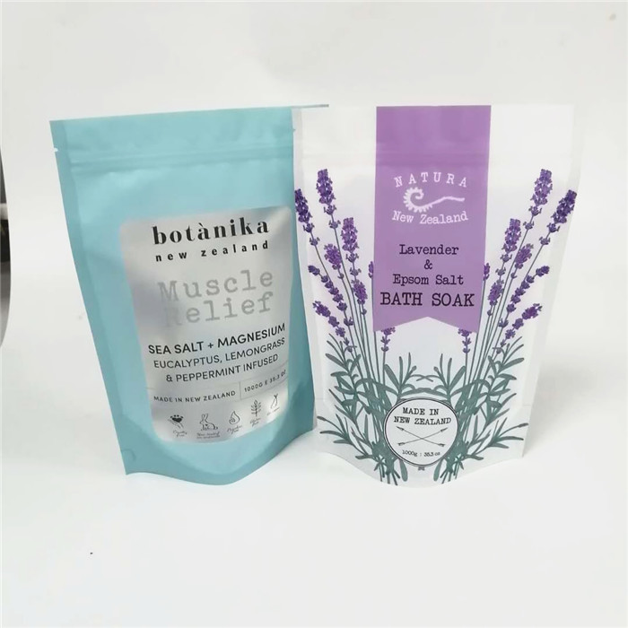 Resealable注文のロゴを立てている自己を包む海洋の海の塩のプラスチック袋