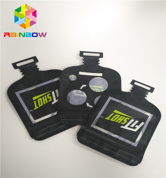 キャンデーの包装の半端ものはジッパーが付いている注文のポリ袋を形づける