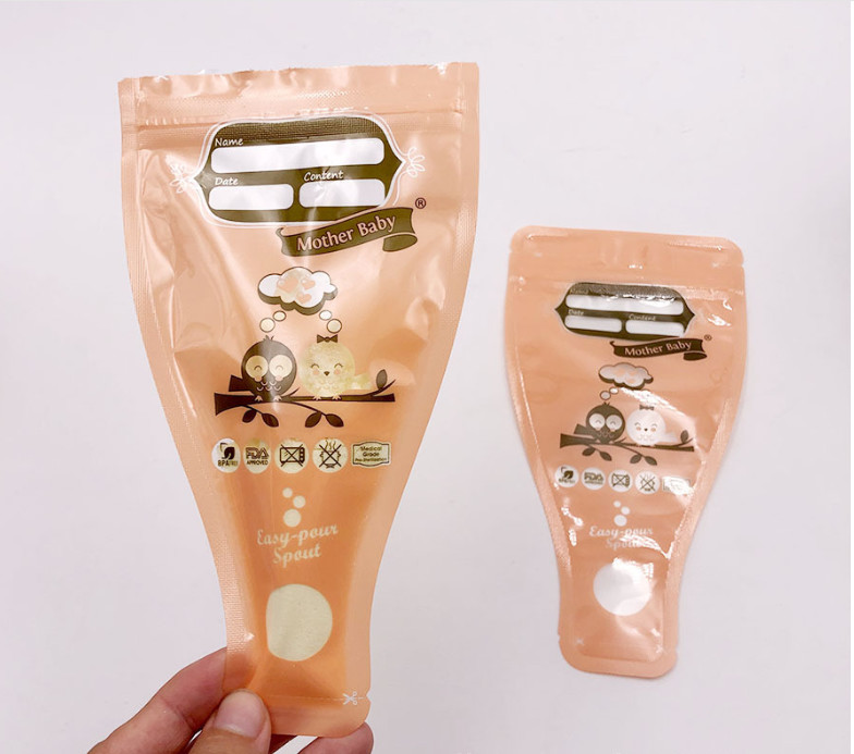 前に殺菌した凍結8oz母乳の貯蔵は密封される二重ジッパーを袋に入れる