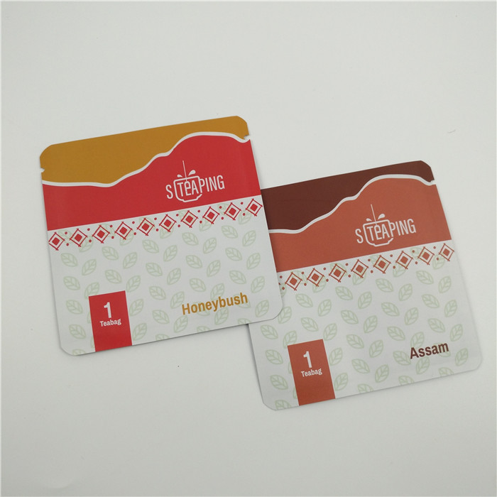 黒い緑のカスタマイズされたロゴを包むプラスチック茶再生利用できる袋を失敗させなさい