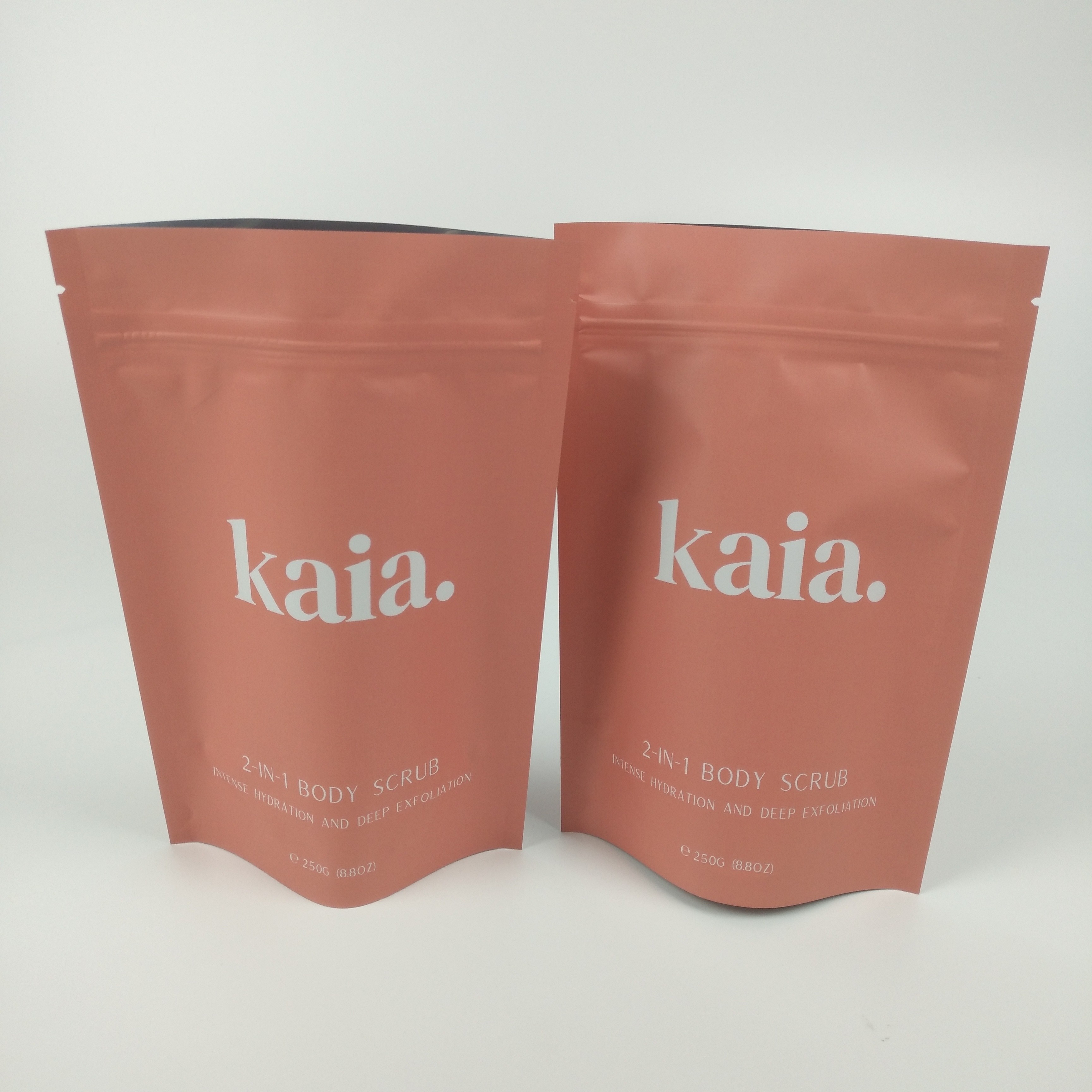 ジッパーの障壁袋マットの上の化粧品のプラスチック立場はResealable終えた