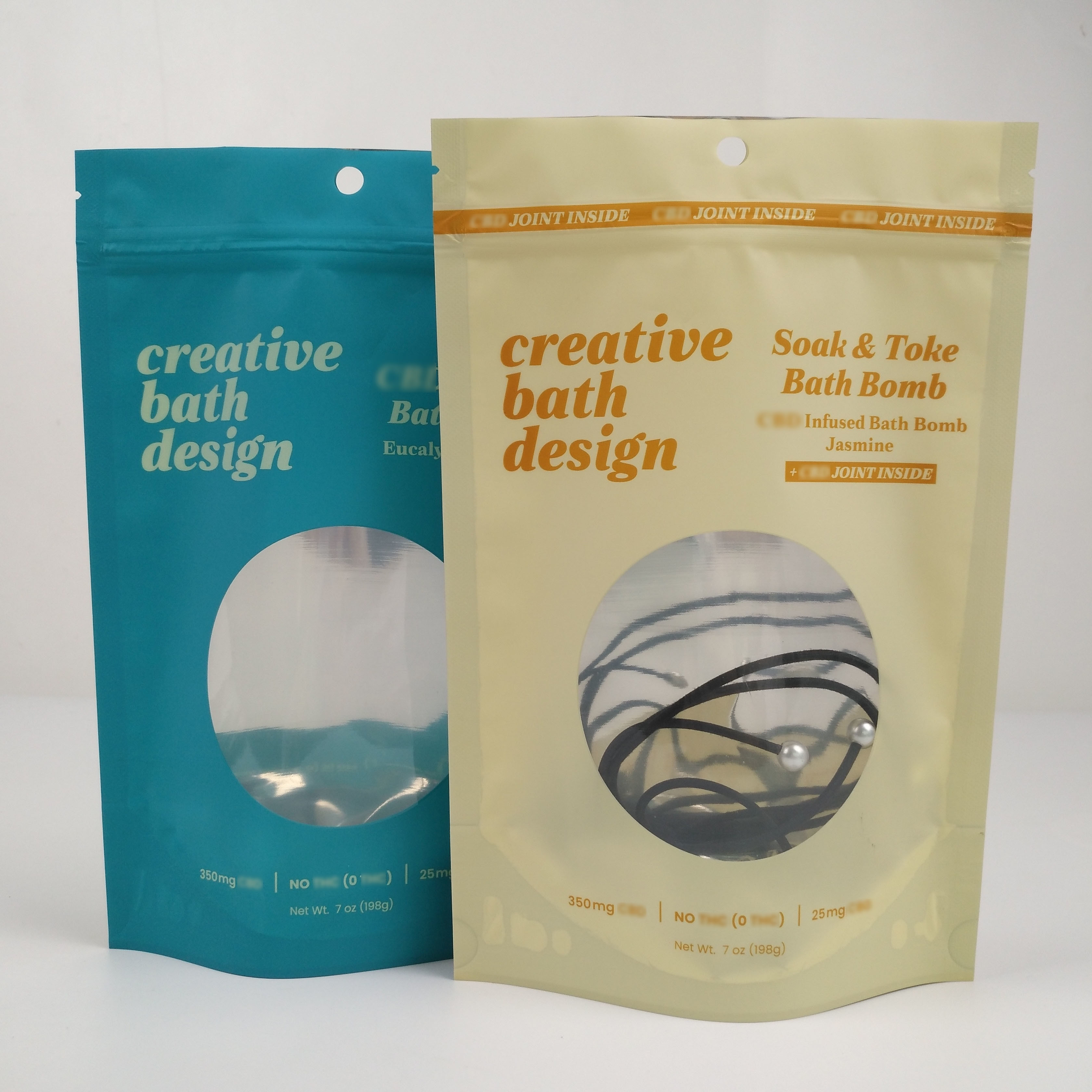 明確な窓の無光沢にマイラーのアルミ ホイルのジッパー ロックの袋の立つこと