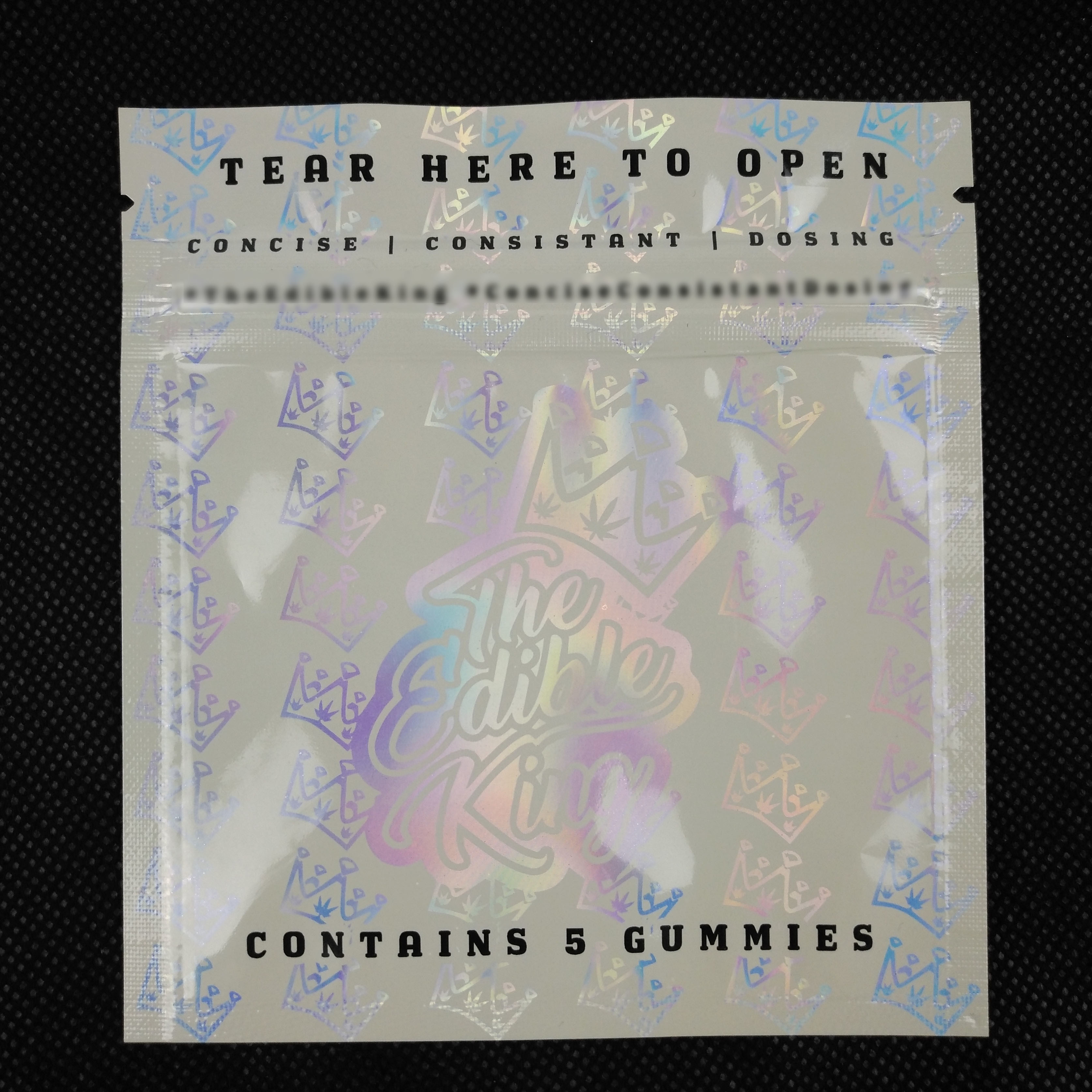 Resealable臭いの証拠のマイラーのプラスチック3側面をアルミ ホイル注文のロゴの設計ジッパー ロックは包装のホログラム袋を密封した