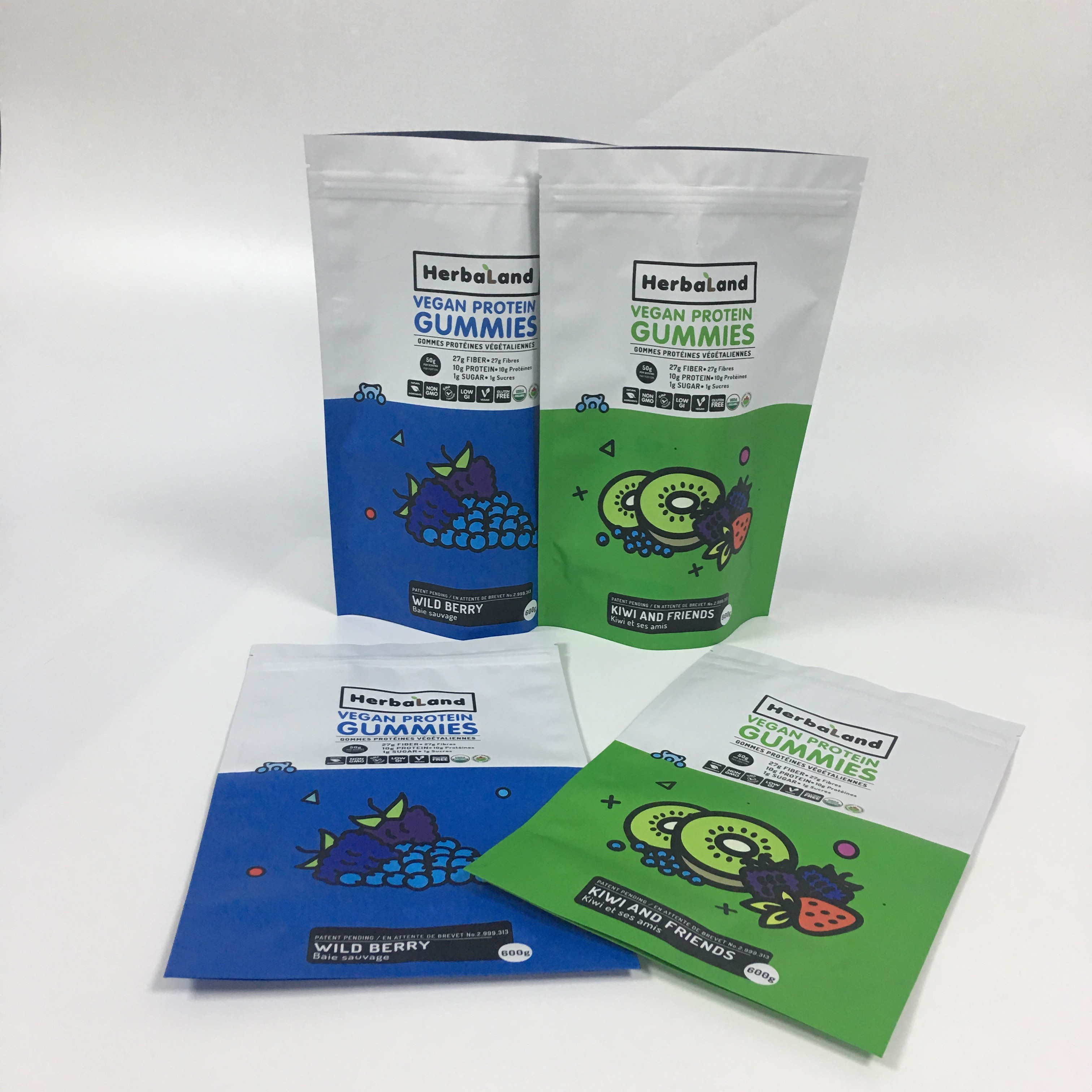 袋の食用のマイラーのポリ袋の上の卸し売り無光沢の臭いの証拠のアルミ ホイルの包装の立場