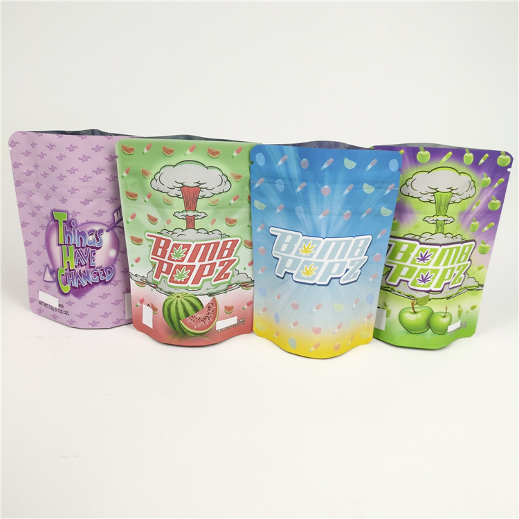 100g VMPETの臭いの証拠のZiplockは子供の抵抗力があるヒート シールのマットを袋に入れる