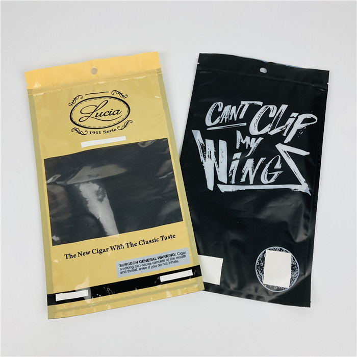 麻のシガーの煙る葉の鈍い覆いのためのポリ袋を包む注文の臭いの証拠のアルミ ホイルのZiplock