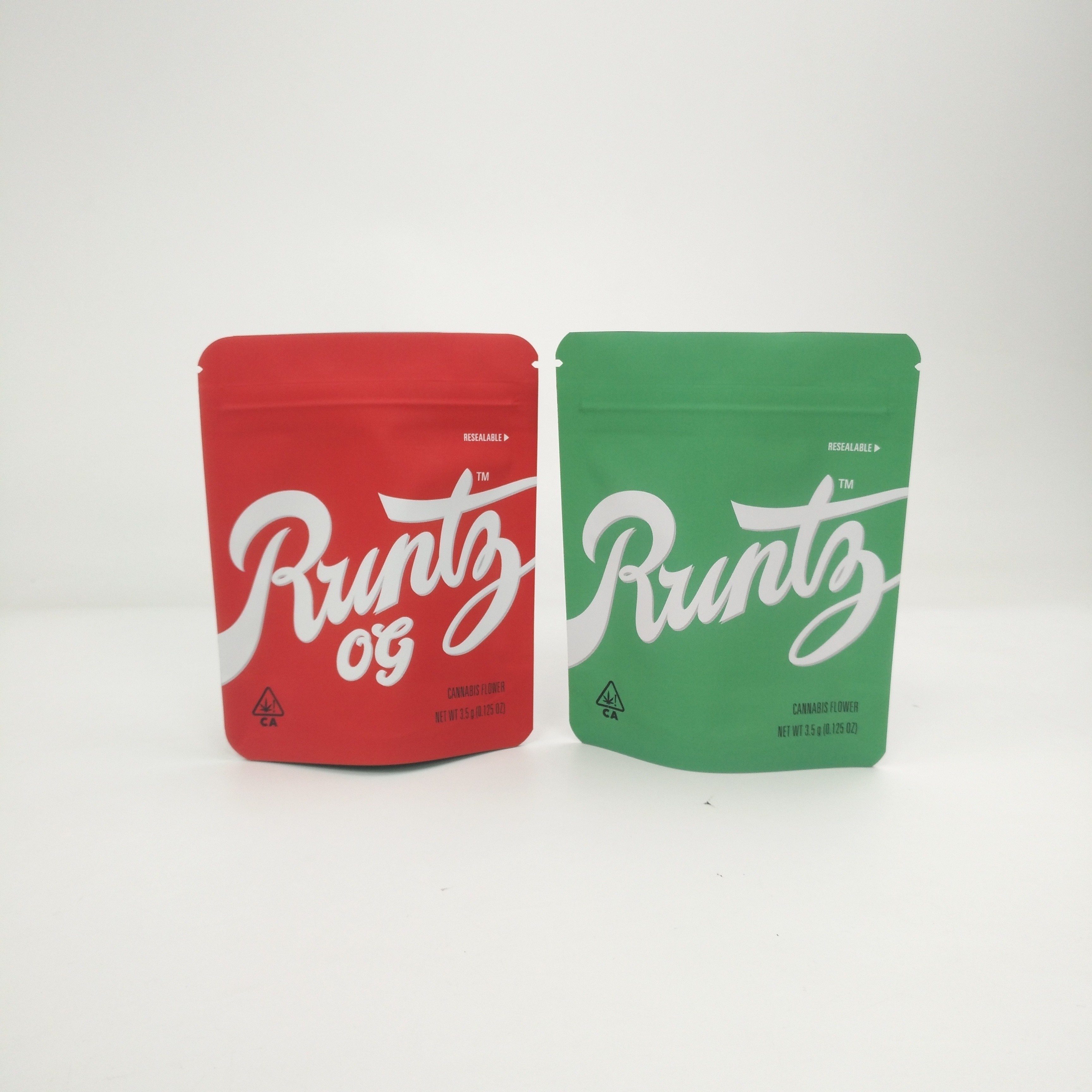 試供品3.5g 7g 14g 28g 1poundのクッキーは麻CBDのインド大麻のRuntz Kushの霞のための袋を立てる