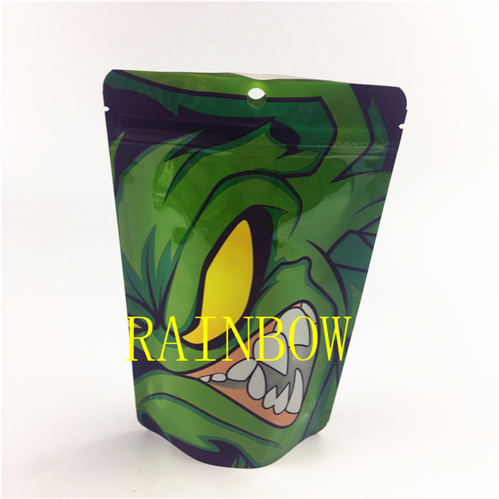 200pcs MOQの注文のロゴの7g Childproofヒート シールのアルミ ホイルの食用のマイラー デジタル印刷袋