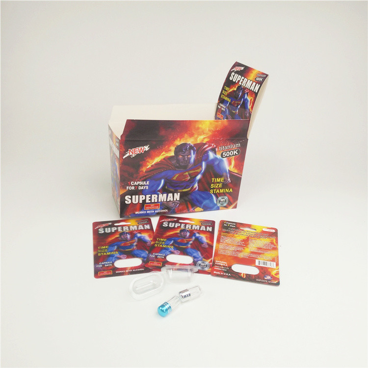 男性の強化のカプセルのためにサイ10kプラチナまめの紙カードの熱い押すこと