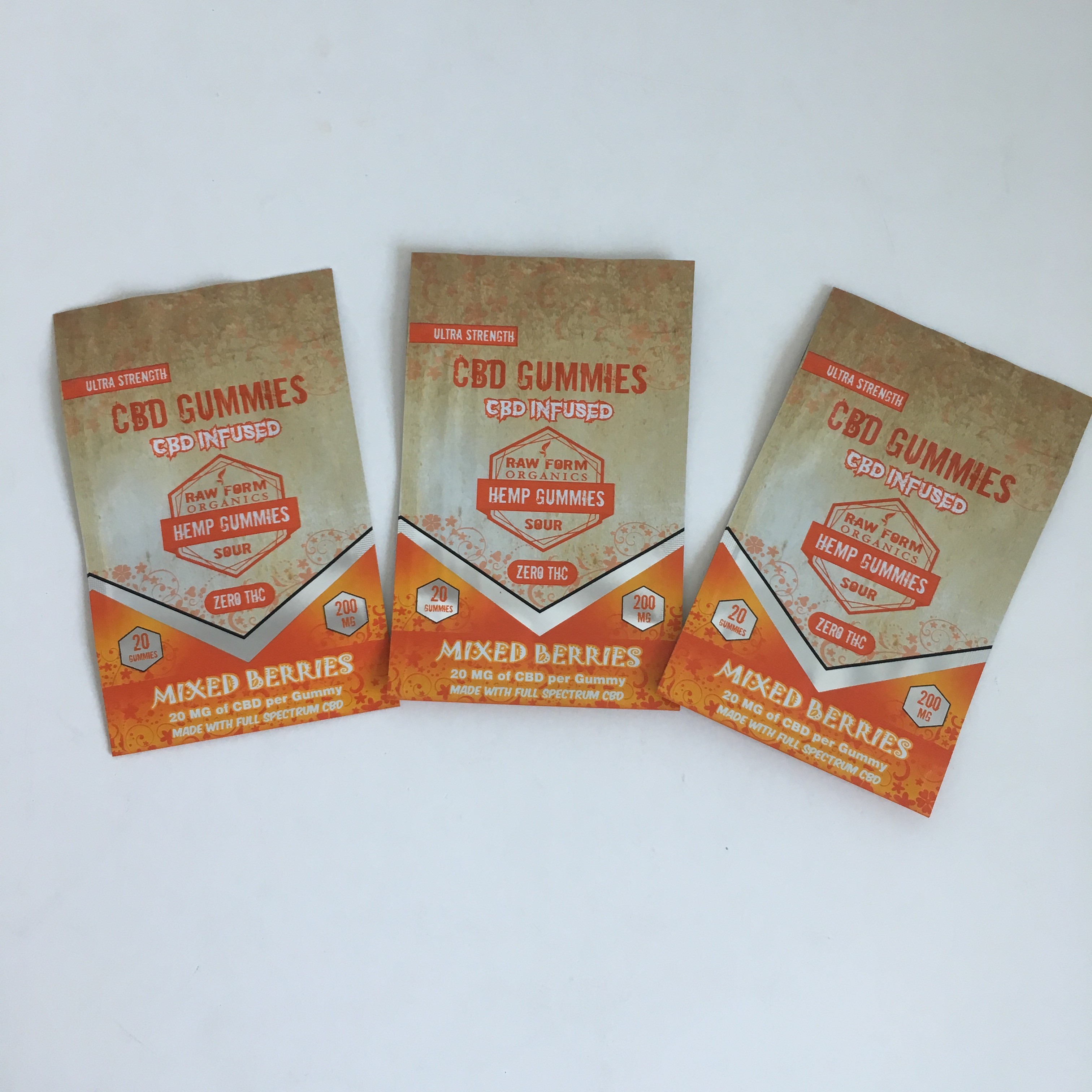 ジップ ロック式のインド大麻の花プラスチックCBDを印刷して50mg 100mg GummiesのZiplockのマイラーの包装袋を注ぎこんだ