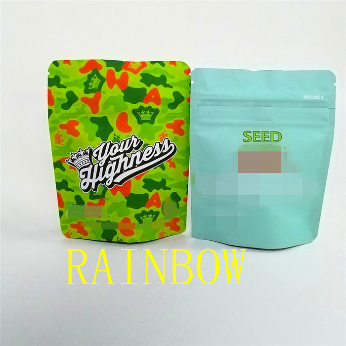 注文のデジタル印刷されたアルミ ホイルのマイラー袋の袋を包む1/8のoz 1ozの柔らかいタッチの物質的なキャンデー/クッキー/種