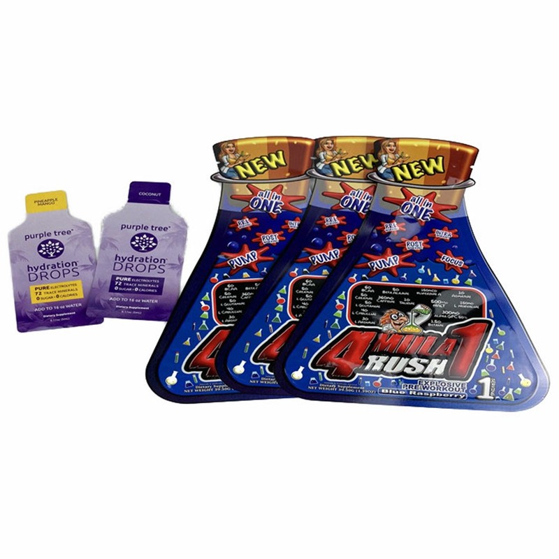 注文の形の小さいプラスチック書類封筒CBD粘着性キャンデーの軽食の袋のピーナッツ バターの磨き粉を印刷するデジタル