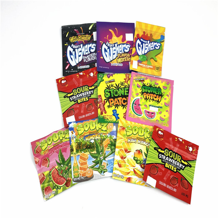 注文の柔らかいタッチのZiplockは設計マイラーが袋に入れる子供の抵抗力があるヒート シールのプラスチック無光沢の雑草の上の臭いの証拠の立場を印刷した