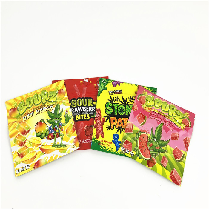 1lb 3.5gプラスチックMOPP VMPETの紫外線点の袋120mic Childproofマイラー ジップ ロック式袋