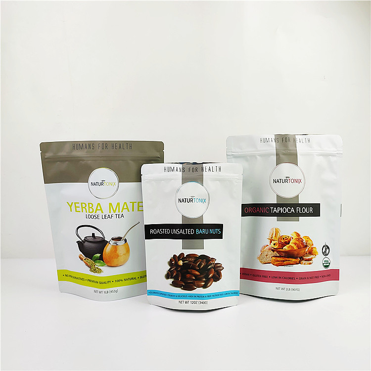 食品等級120micのアルミ ホイルのプラスチック袋SGS CMYKのグラビア印刷の印刷