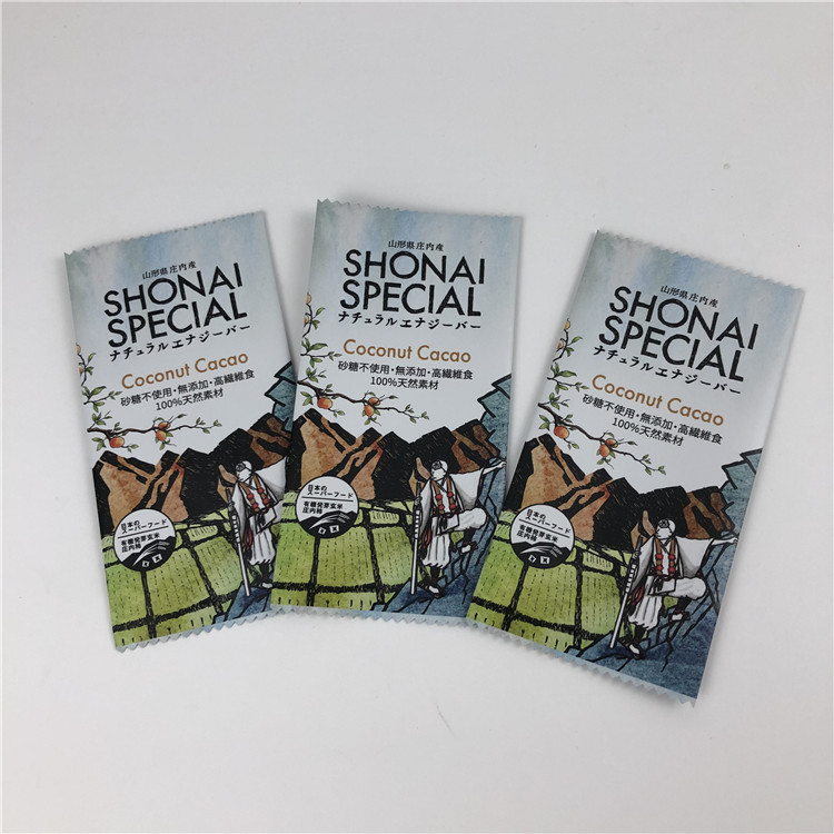 チョコレート/エネルギー バーの包装のための背部密封のカスタマイズされた袋の食品等級のプラスチック グラノーラ棒ラッパー