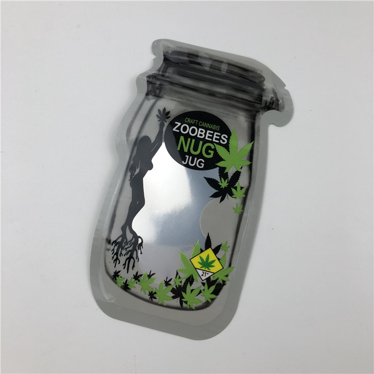 CBDの種CBDの花のGummies THCのジッパーが付いているインドの葉の半端ものパッキングの袋のためのメーソンジャーの袋