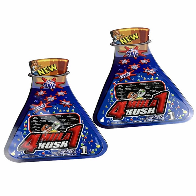 デジタル印刷物の雑草のための注文の形のココナッツ油の磨き粉のマイラーの食糧書類封筒の軽食キャンデーの袋は開花する