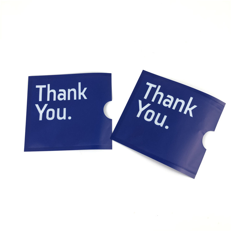 注文の挿入物カード マイラーの包装袋をヒート シールする卸し売り印刷の注文の形のプラスチック マットOpp