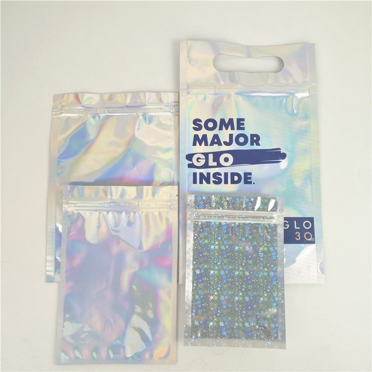 レーザー光線写真光沢のある紫外線CMYKのジッパーはMOPPのプラスチック食品包装袋を袋に入れる