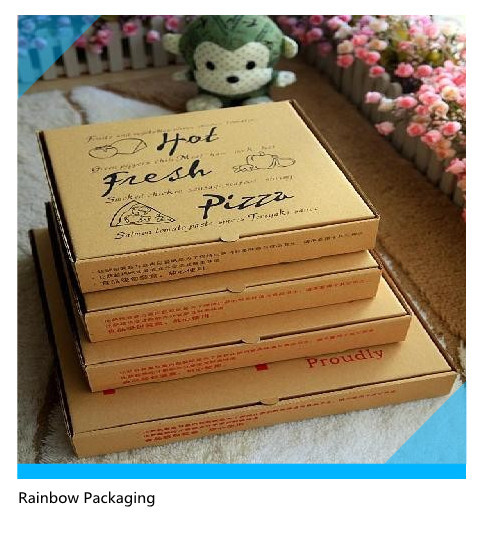 印刷表面と Foldable ピザ紙箱の包装を取り除いて下さい