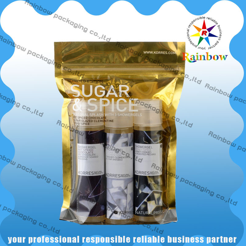 Costomized の印刷を用いる暖かいパッドのための OPP/AL/PE のプラスチック化粧品の包装袋