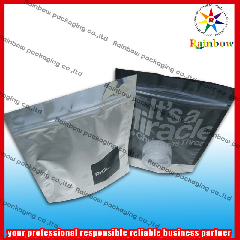 Ziplock との化粧品の包装袋の多彩な印刷を立てて下さい