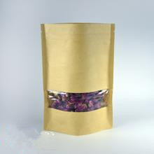 150 のグラムの透明な窓が付いている容量によってカスタマイズされる紙袋のジッパー