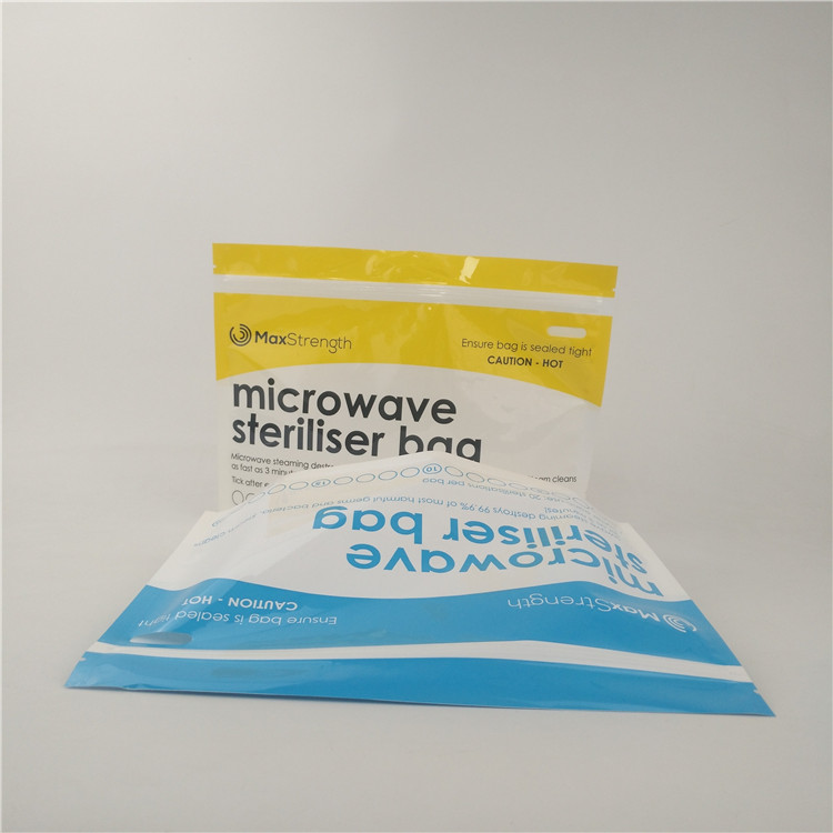 光沢のある立場の袋の月例コップの殺菌のベビーフードの包装袋