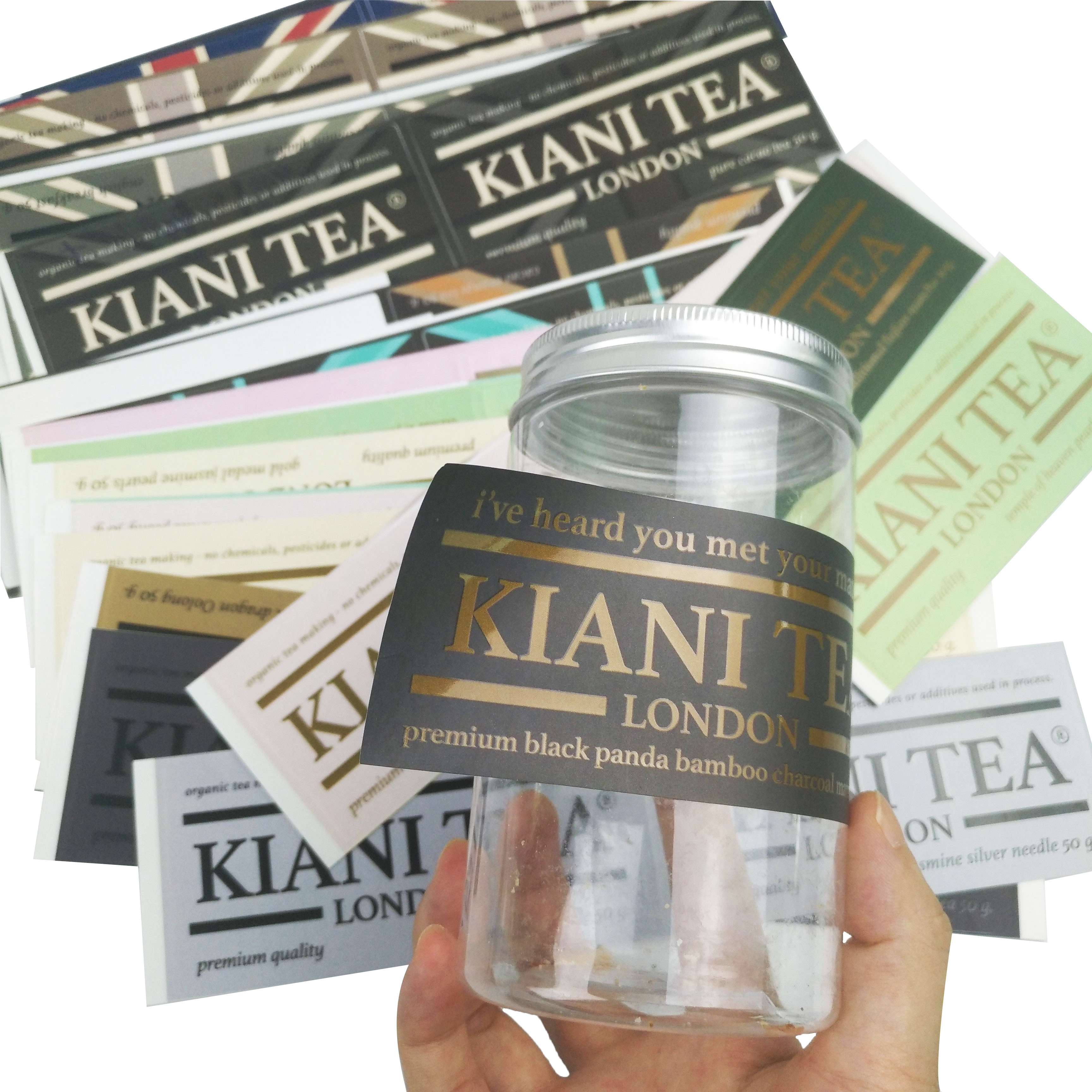 独特なカスタマイズされた付着力の防水ステッカーの食料品の水差しの注文のロゴはラベルのステッカーを印刷した