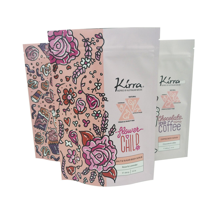 10C CMYK化粧品の包装袋MOPP VMPETモカ チョコレート ボディはごしごし洗う