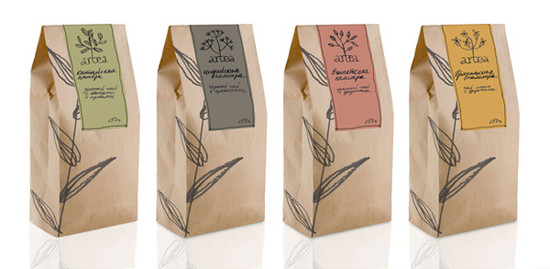 リサイクルされる正方形の最下のブラウンを包むジッパーのティーバッグを印刷します