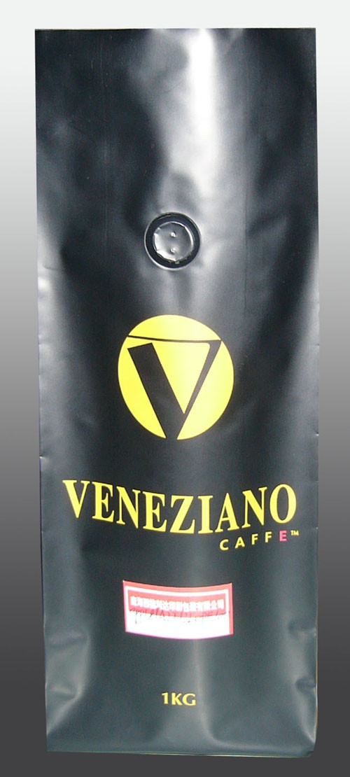 無光沢の終わりを包む銀色の真空シールのティーバッグはガス抜き処理弁によって立ちます