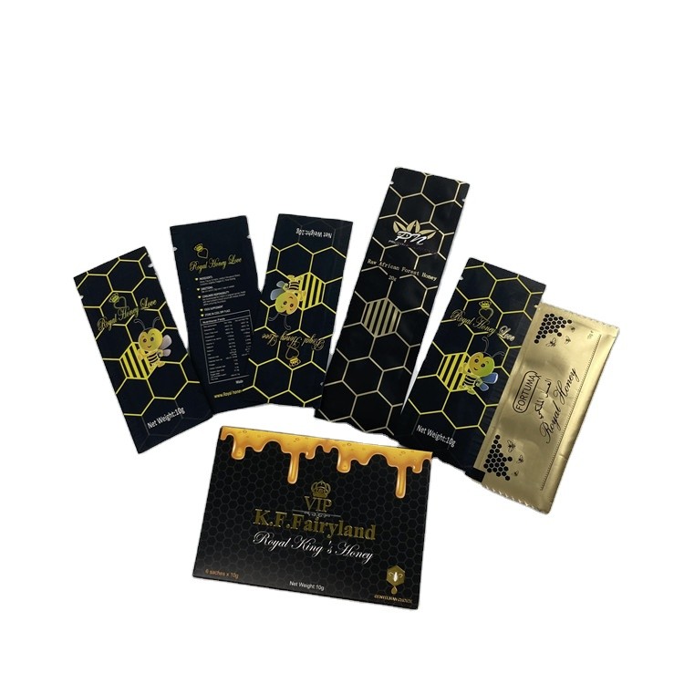 蜂は自然な100%を包む草の蜂蜜のプラスチック袋をゼリー状にする