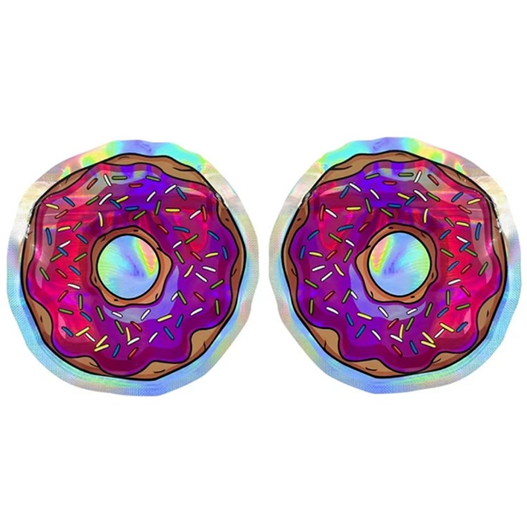 臭いの証拠のマイラーEdiblesのポリ袋の花の種のレーザー光線写真丸型袋3.5G