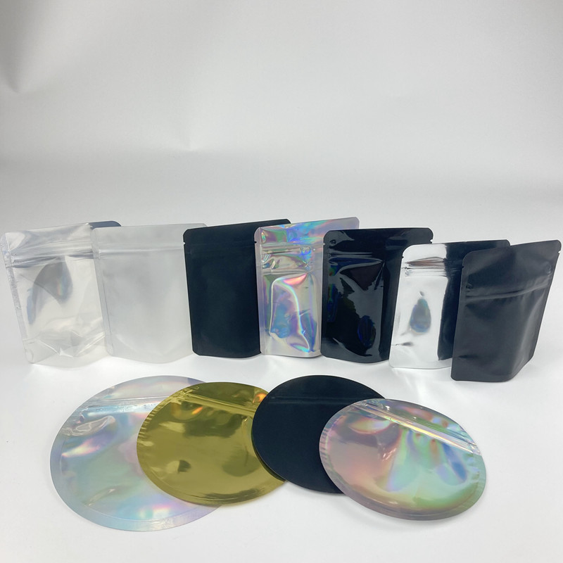 子供の抵抗力がある円のレーザー光線写真袋袋のアルミ ホイルの花の種のマイラーの出口袋