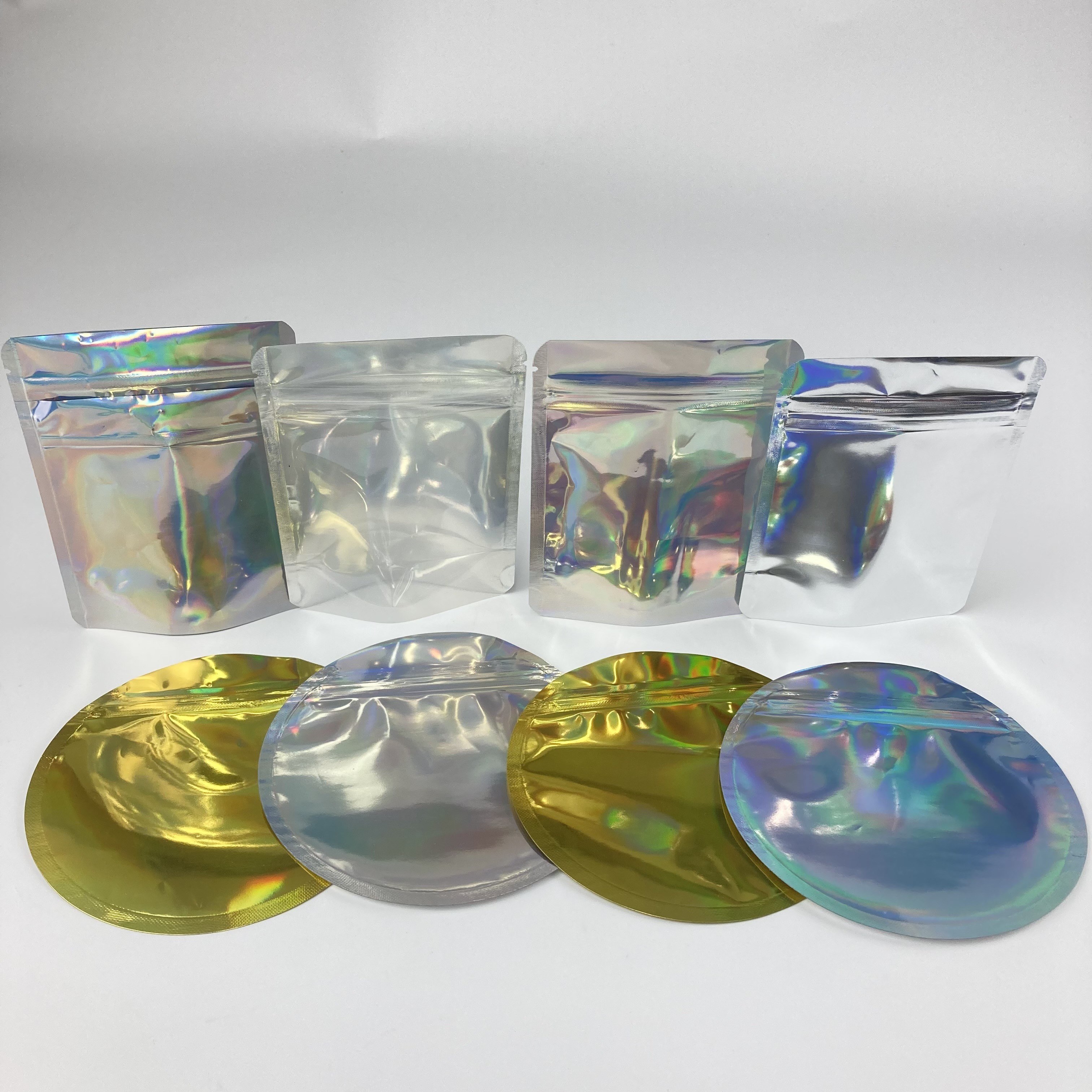 袋の上のアルミ ホイルの茶スナックの包装の立場はカスタム化をファスナーを絞める