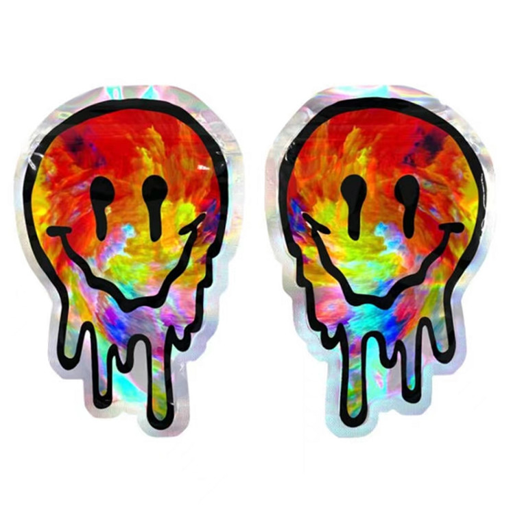 3.5g 7gのキャンデーのクッキーのためのResealableジッパーのマイラーの食品包装の不規則な形