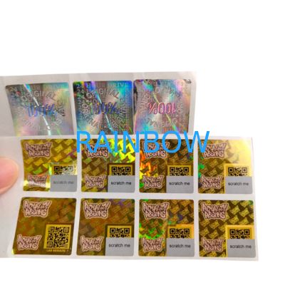 スクラップブック用紙用接着ビニールPVC紙ステッカー防水UVホログラム印刷パーソナライズされたロゴ包装ラベル