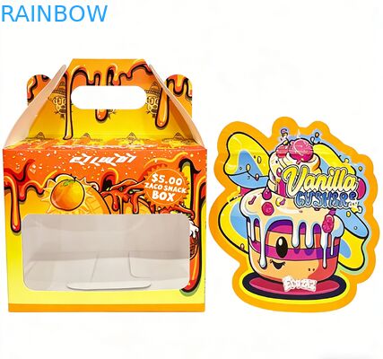 カスタム 3.5 マイラーバッグ 展示用箱付き フラワー・キャンディー・クッキー・ガミー・パッケージング 子供用 3.5g 7g 14g 切断式マイラーバッグ