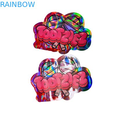 オーダーメイド ホログラフィック マイラー バッグ 閉められるジッパー - 臭いがなく,食品品質の材料,スナックパッケージのカスタマイズ可能なデザイン